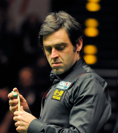 Ronnie O'Sullivan pictured during the German Masters final in 2012 ...