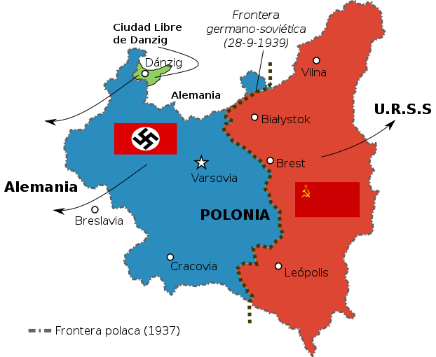 Autor Map of Poland (1945) corr.png Adam CarrWrzesien.gif Mix321Flag of the Soviet Union.svg