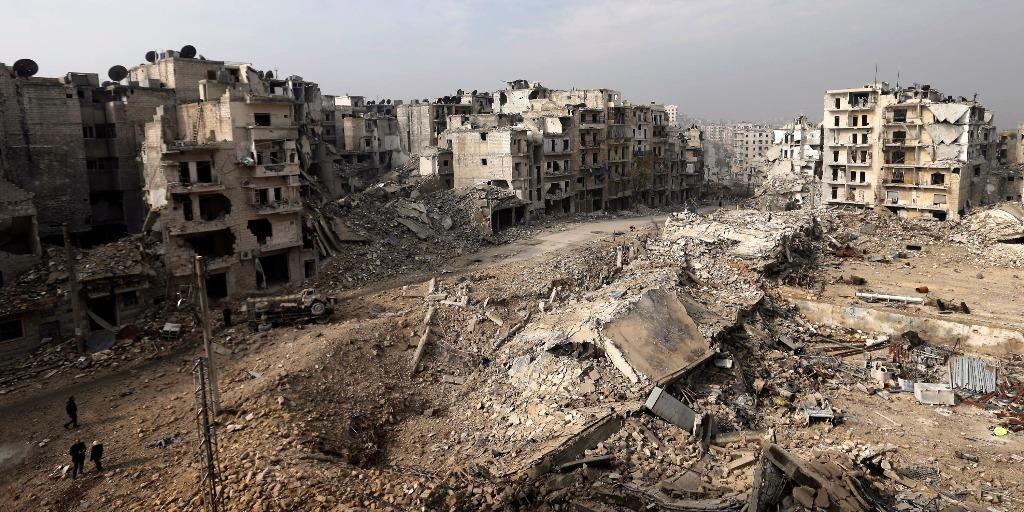 This is an image of modern Syria. Currently a war stricken place ...