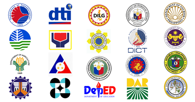 Current names of Government Agencies were changed into Tagalog translation.