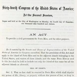 The Jones Act of 1917