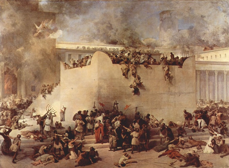 70 AD Fall of Jerusalem In 70 a.d. Titus lead... | Sutori