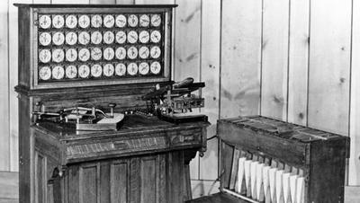 Tabulating Machine Face 1853, Tabulating Machine was invented.