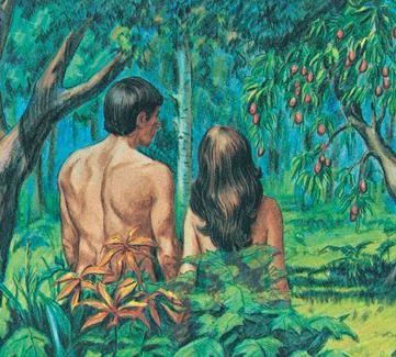 Adam and Eve lived in the Garden of Eden. God and Jesus came and talked ...