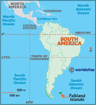 Falklands On World Map Falkland Islands | Sutori