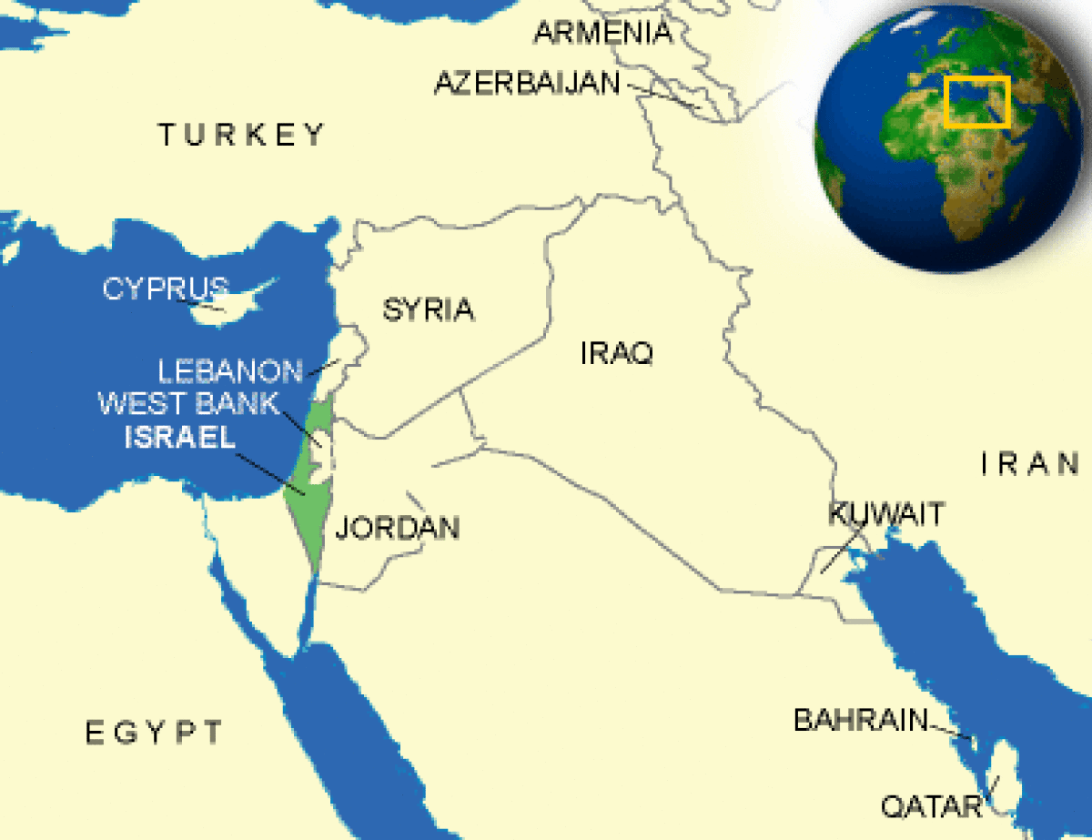 Israel borders the Asian and African contents but is considered to be ...