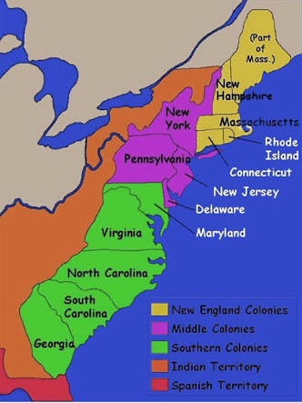 THE 13 COLONIES