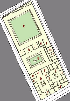 This is the layout of House of the Faun