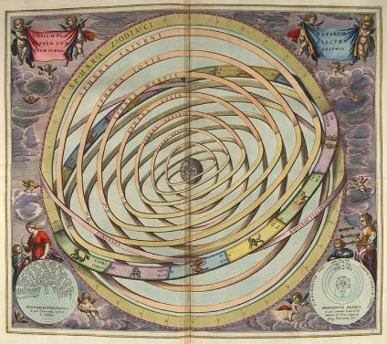 The Ptolemaic universe: the Earth is still at the center, the Sun and ...