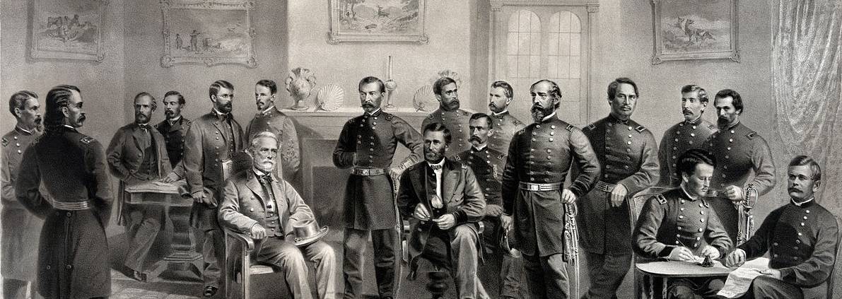 Lee Surrenders to Grant at Appomattox. The Major & Knapp Eng. Mfg ...