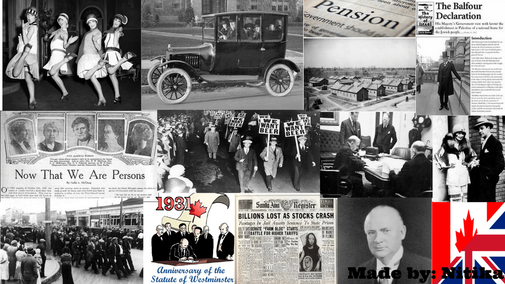 All the events that occurred in the 1920s and 1930s