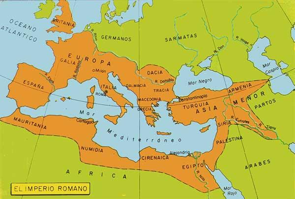 Mapa Del Imperio Romano Sutori