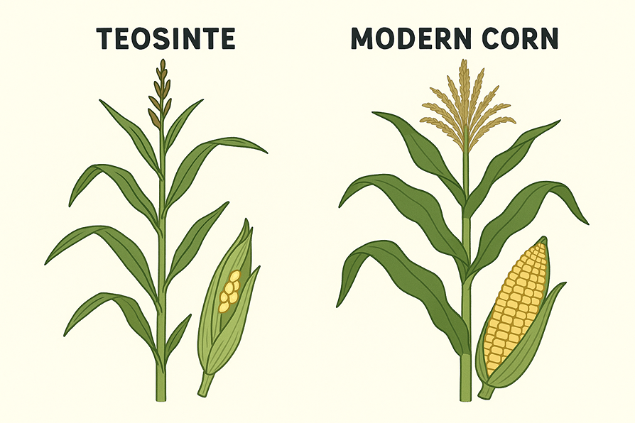 Teosinte Roots Teosinte was a wild grass with very few kernels. Native Americans ...