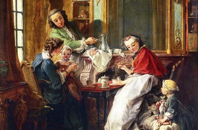 17th century women enjoying chocolate