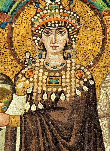 Keisrinna Theodora. Mosaiik San Vitale kirikus Ravennas (Itaalia). 6. saj.