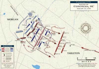 Battle of Cowpens map