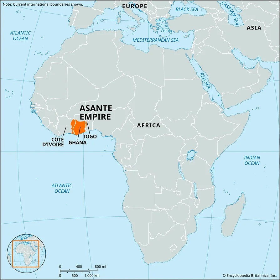 Asante Empire, year unknown.