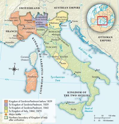 Italian Confederation Italy to 1850