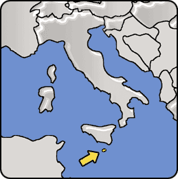 Map Of Malta And Italy Malta | Sutori