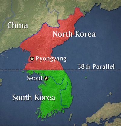 korea north war korean split south map countries divided vietnam communist 38th parallel ii peninsula states soviet union involvement united