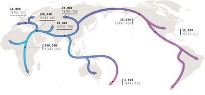 human migration out of africa timeline