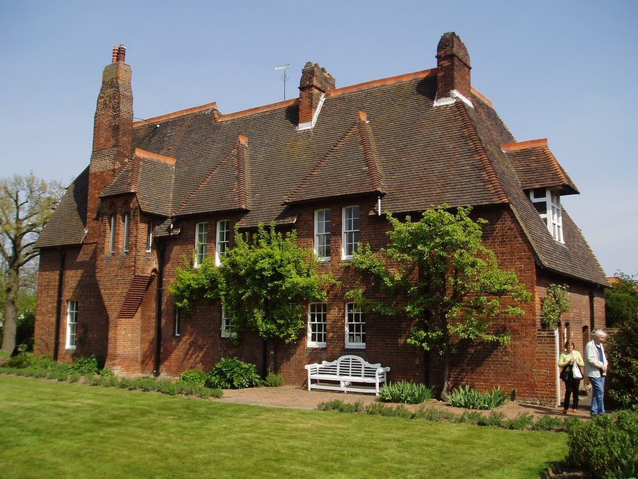 “Imagen exteriores de La Casa Roja, Philip Webb”. Tomada de: 