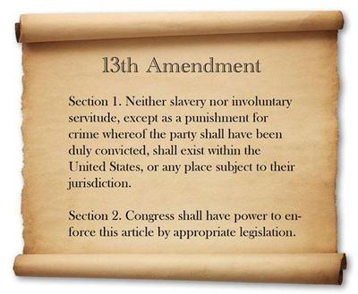 In the Thirteenth Amendment the United States Constitution abolished ...