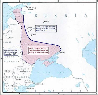 Treaty of Brest-Litovsk, March 1918