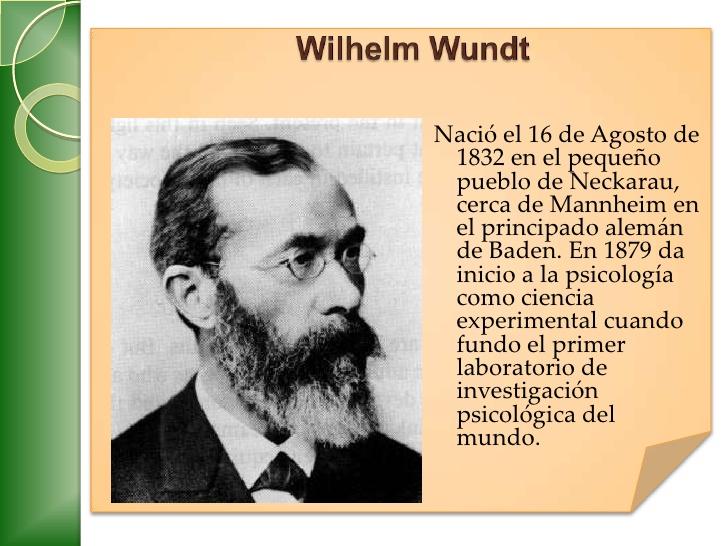 El Estructuralismo. Wilhelm Wundt. (Mannheim,... | Sutori