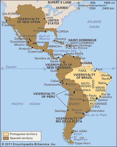 Spanish Colonisation Map Furthest extent of the Spanish Empire in the Americas.