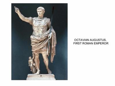 Augustus becomes first Roman Emperor