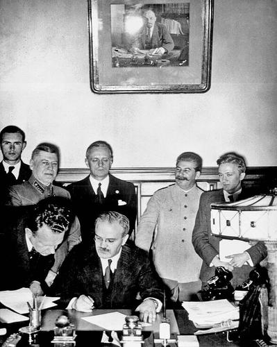 Stalin Signing Paper August, 1939