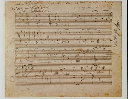 This is one of Beethoven's handwritten scripts.