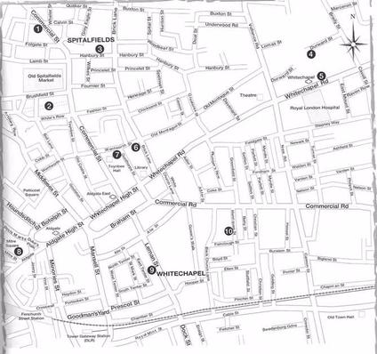 jack the ripper victims map