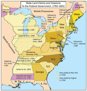 1635-1733 Remaining English colonies established