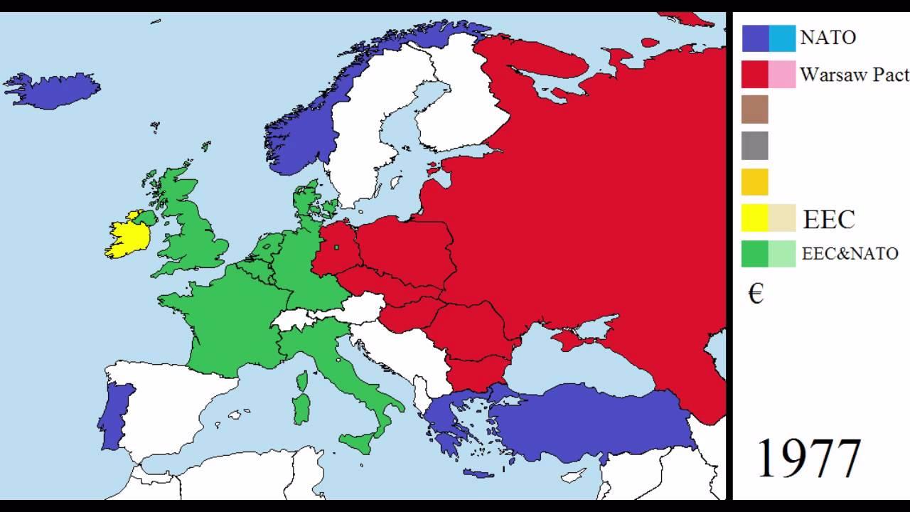 This picture is a map of where the Warsaw Pact countries were. They are