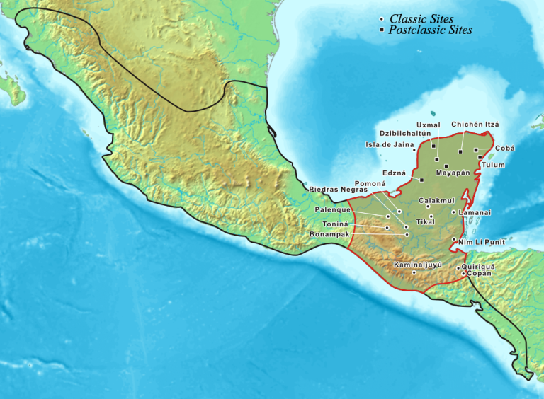 location of maya civilization