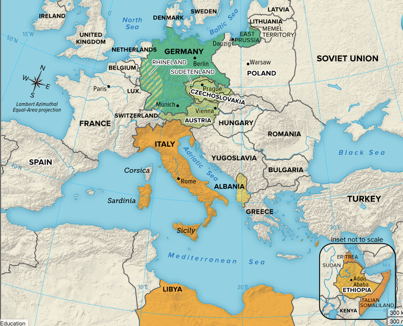 German & Italian Expansion, 1935-39.