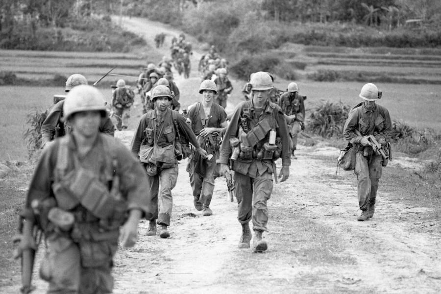 In 1966, U.S. troop numbers in Vietnam rise to 400,000.