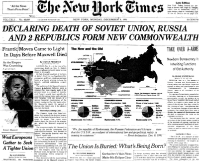 Soviet Collapse Leads to Increased Globalization