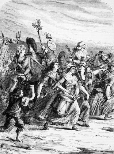 The women's march on Versailles is for the rising price of bread and ...