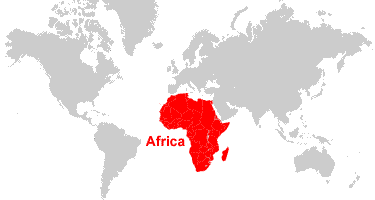 Image result for Africa to the world map