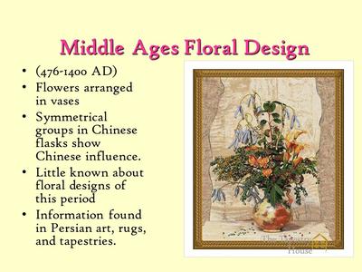 History Of Floral Design timeline
