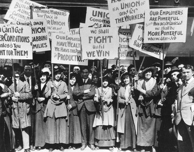 Women Protesting for Labor Laws