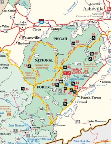 3# Map for Pisgah National Forest