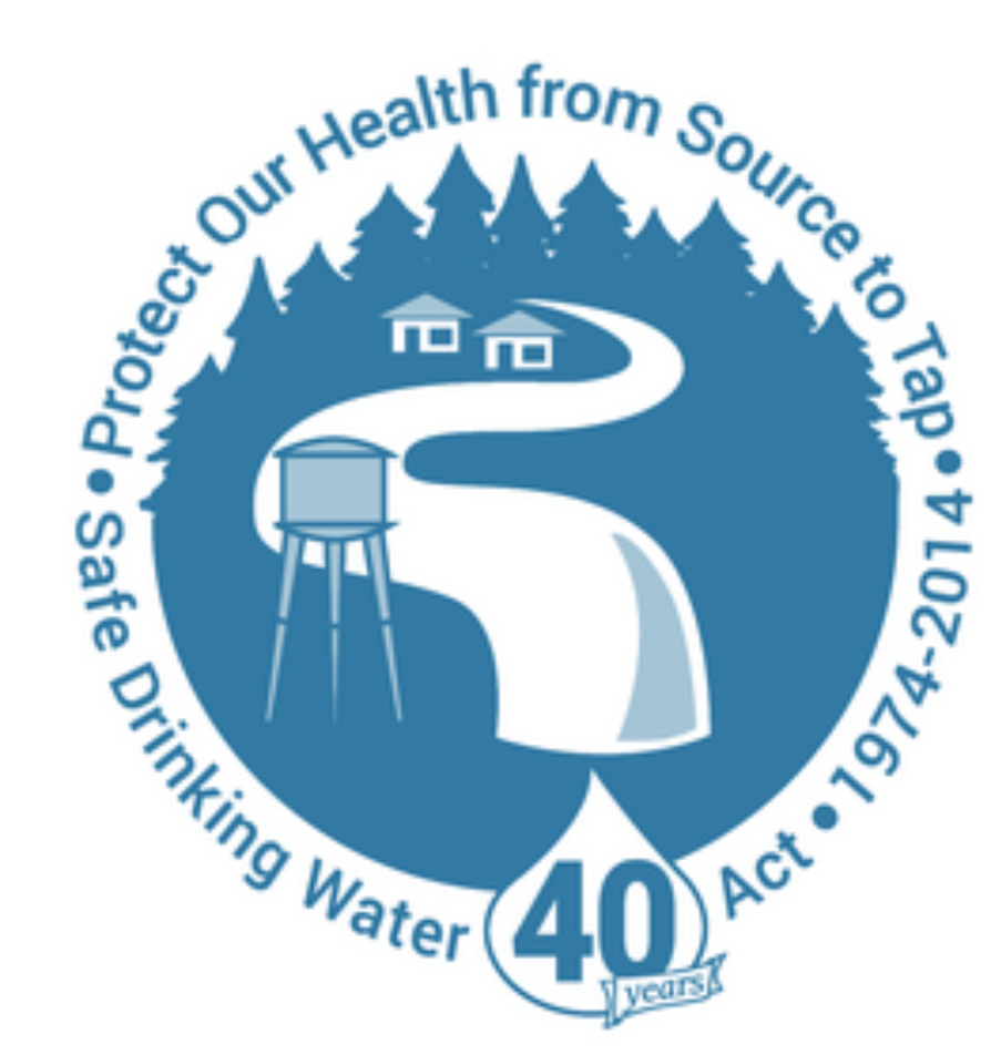 Drinking Water quality logo. SDWA. Safe logo. АЦТ лого.