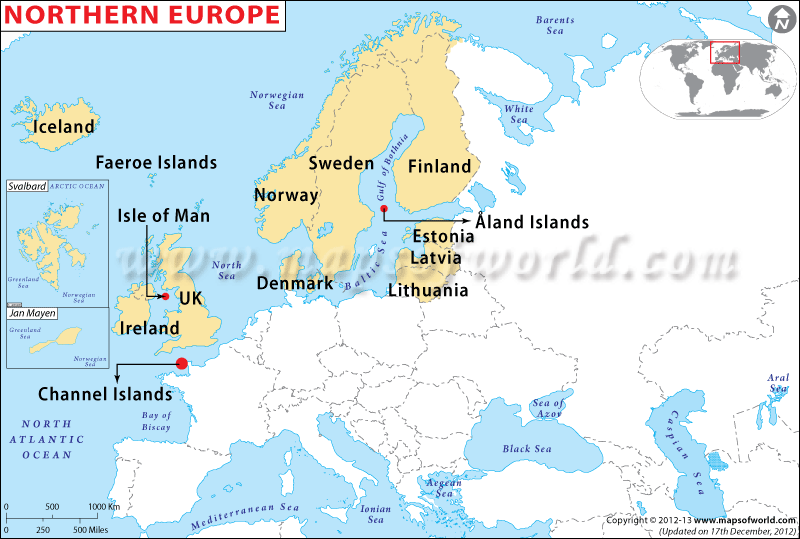 map of europe with countries