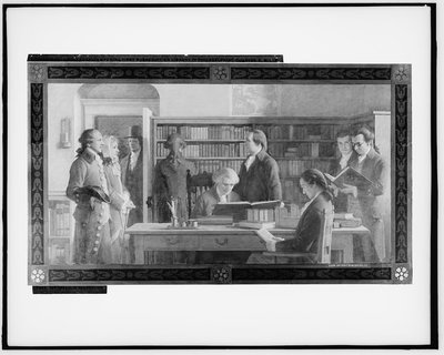1731 First Library Benjamin Franklin opening first subscription library in Philadelphia
