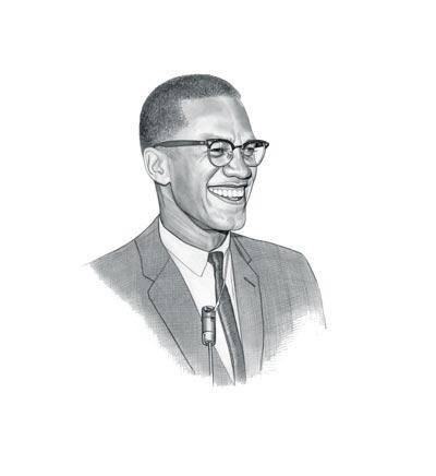 Drawing Of Malcolm X