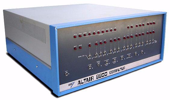Personal Computer First Invention 1975 The Altair 8800